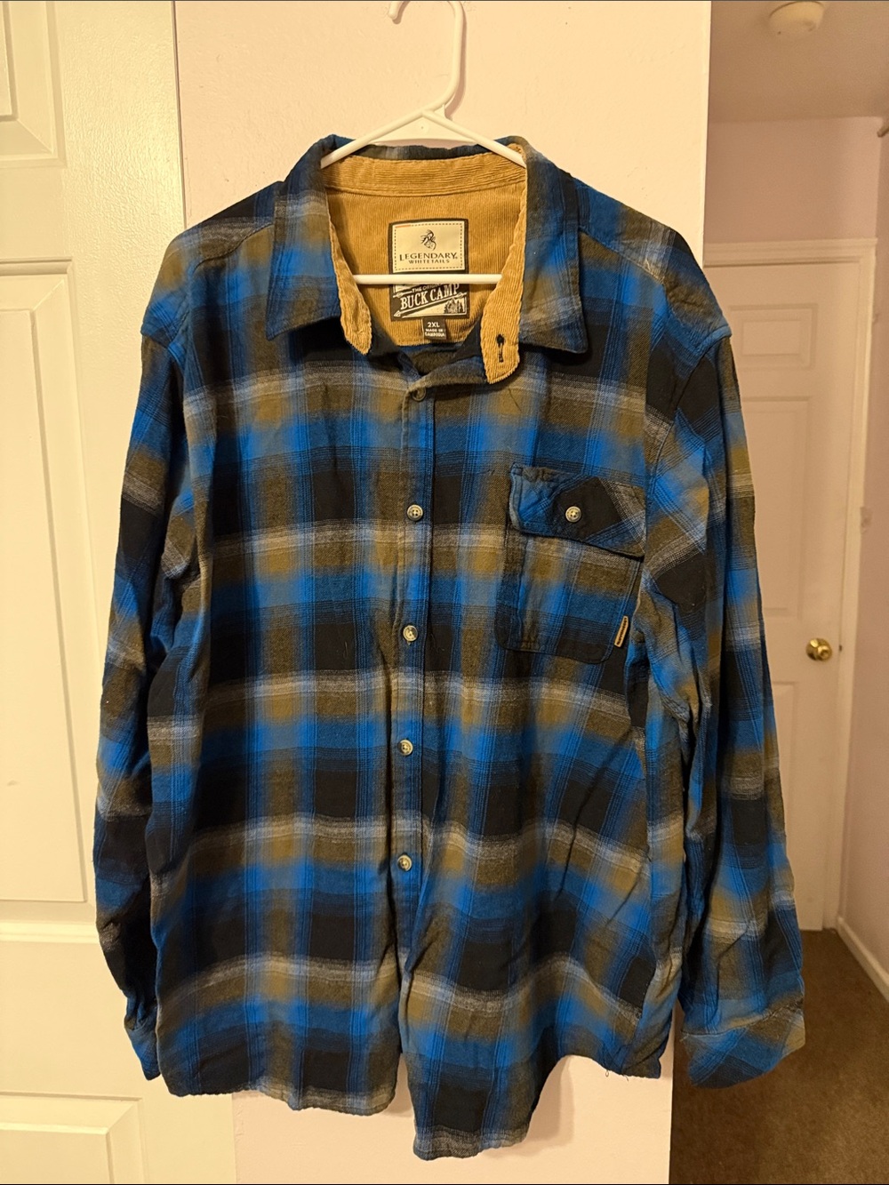 Legendary Whitetails Blue, Black & Tan Plaid Shirt Jacket
